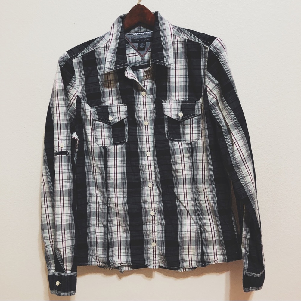 Tommy Hilfiger Button Down Long Sleeve Shirt | M